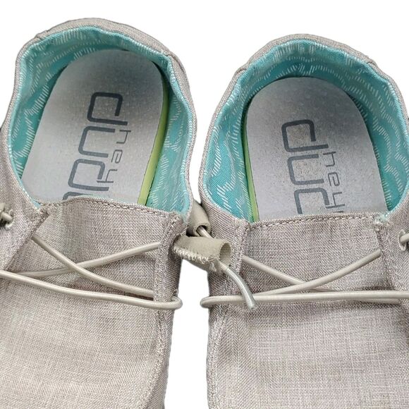 Hey Dude Wendy Shoes Womens Size 7 Chambray Slip On Comfort Lightweight Casual - Picture 9 of 10